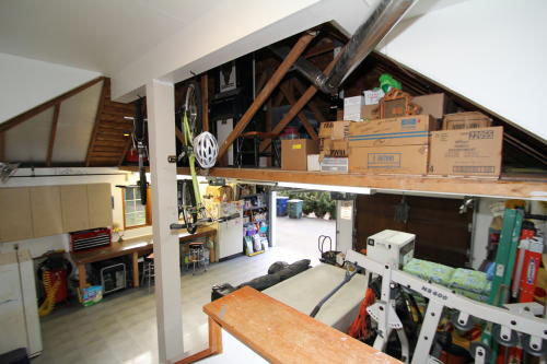 Lower level fireplace